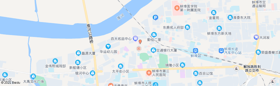 蚌埠百货大楼(凤阳西路)_公交站地图_蚌埠公交_妙搜公交查询2025