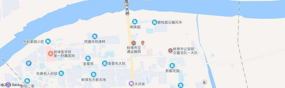 蚌埠沿淮路_公交站地图_蚌埠公交_妙搜公交查询2025