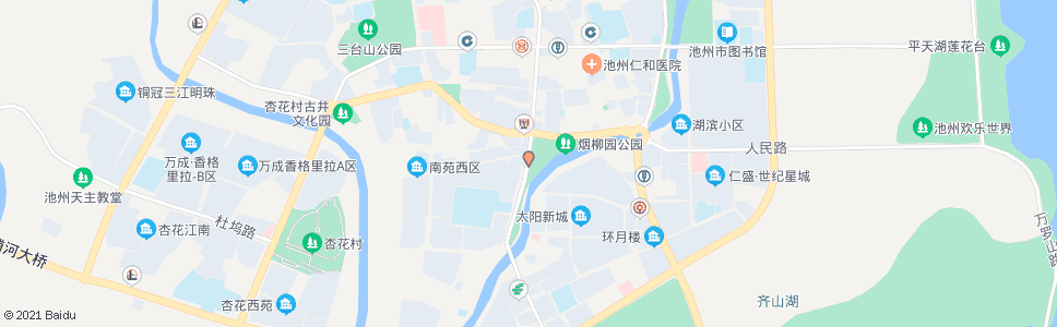 池州烟柳园(长江路商业街)_公交站地图_池州公交_妙搜公交查询2024