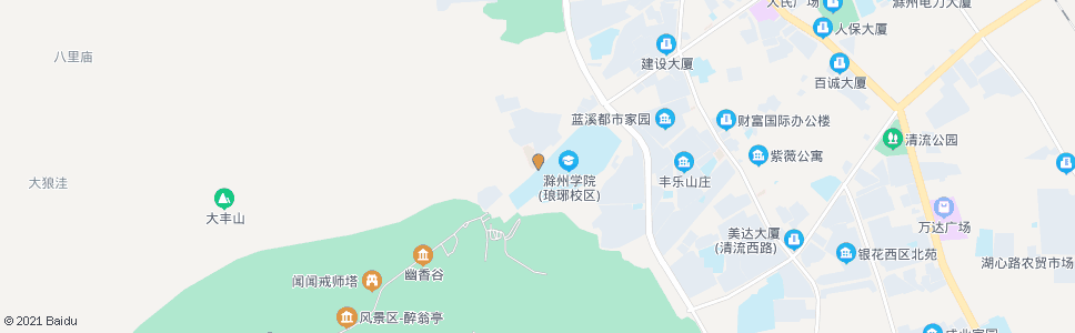 滁州琅琊山风景区_公交站地图_滁州公交_妙搜公交查询2024