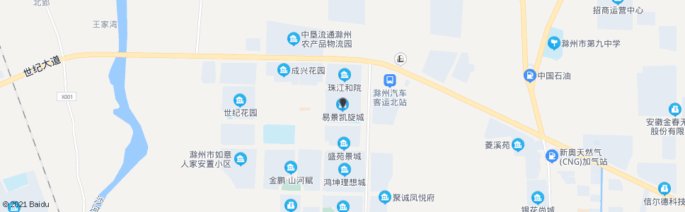 滁州易景凯旋城_公交站地图_滁州公交_妙搜公交查询2024