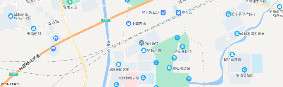 合肥城南新村_公交站地图_合肥公交_妙搜公交查询2024