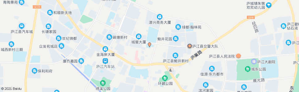 合肥庐江城北小学_公交站地图_合肥公交_妙搜公交查询2024