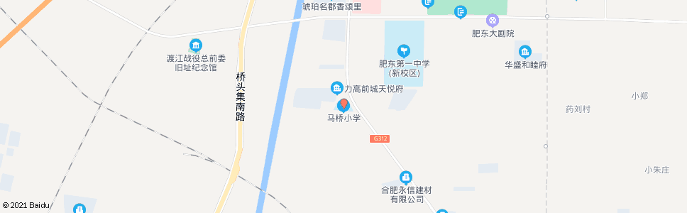 合肥马桥小学_公交站地图_合肥公交_妙搜公交查询2025