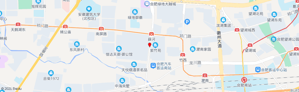 合肥停靠站路(宿松路龙图路口)_公交站地图_合肥公交_妙搜公交查询2024