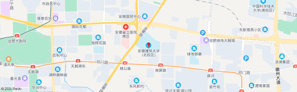 合肥建筑大学北区_公交站地图_合肥公交_妙搜公交查询2024