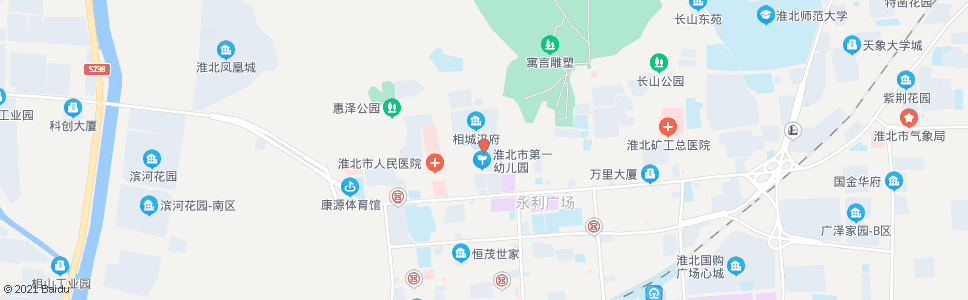 淮北市一小_公交站地图_淮北公交_妙搜公交查询2024