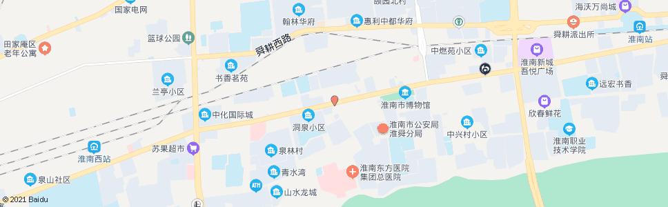 淮南洞山中路(淮河大道北段)_公交站地图_淮南公交_妙搜公交查询2024