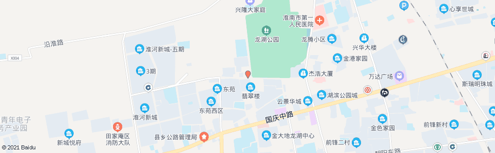 淮南档案馆_公交站地图_淮南公交_妙搜公交查询2024