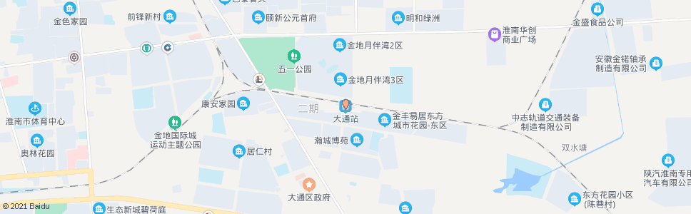 淮南大通北路_公交站地图_淮南公交_妙搜公交查询2024