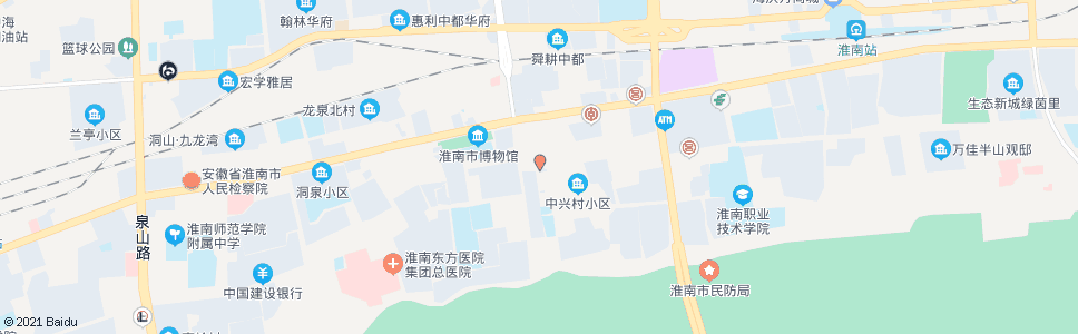 淮南中兴村_公交站地图_淮南公交_妙搜公交查询2024