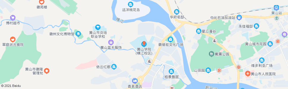 黄山横江桥南端_公交站地图_黄山公交_妙搜公交查询2024