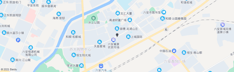 六安龙湖山庄_公交站地图_六安公交_妙搜公交查询2024