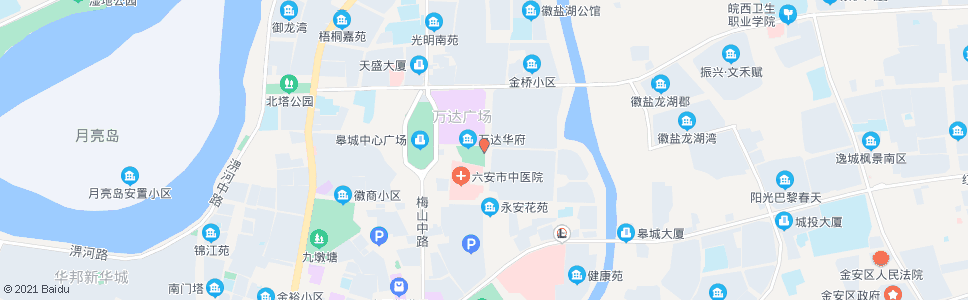 六安人民公园_公交站地图_六安公交_妙搜公交查询2024