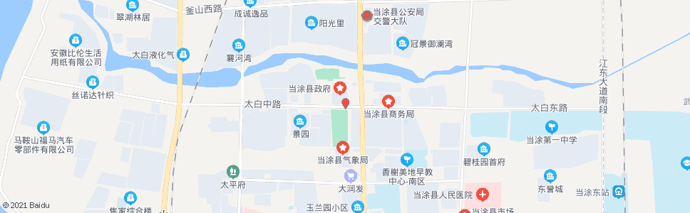 马鞍山县行政中心(长江大社区)_公交站地图_马鞍山公交_妙搜公交查询2024