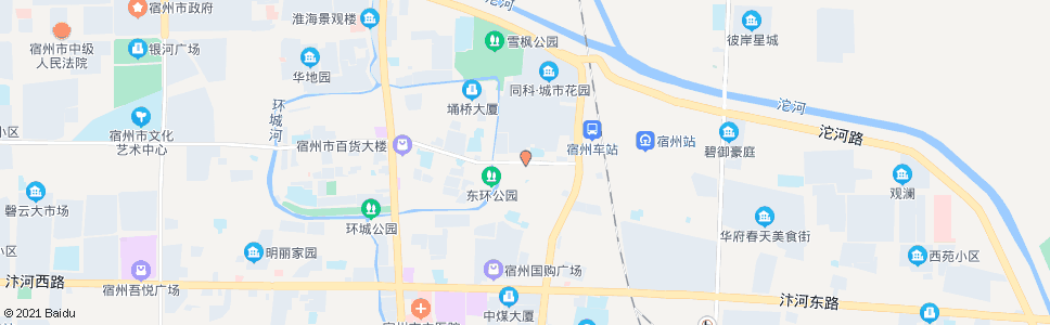 宿州联络街_公交站地图_宿州公交_妙搜公交查询2024