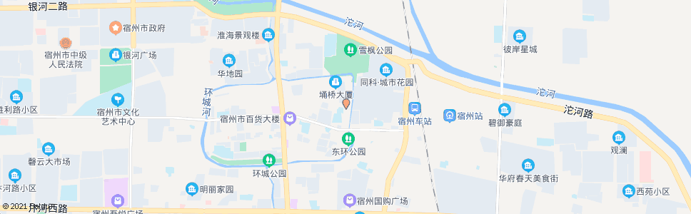 宿州环城东路_公交站地图_宿州公交_妙搜公交查询2024