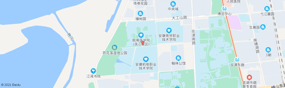 芜湖皖南医学院南_公交站地图_芜湖公交_妙搜公交查询2024