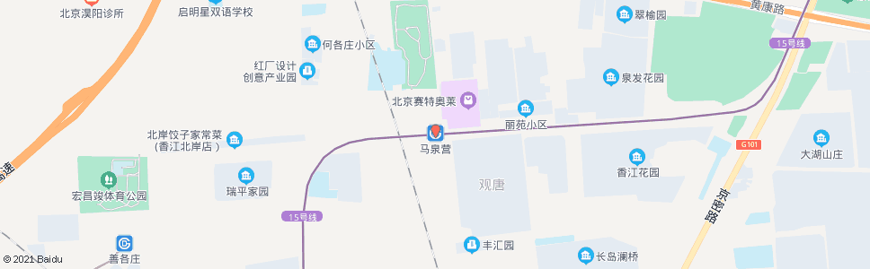 北京马泉营_公交站地图_北京公交_妙搜公交查询2024