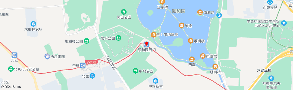 北京颐和园西门_公交站地图_北京公交_妙搜公交查询2024