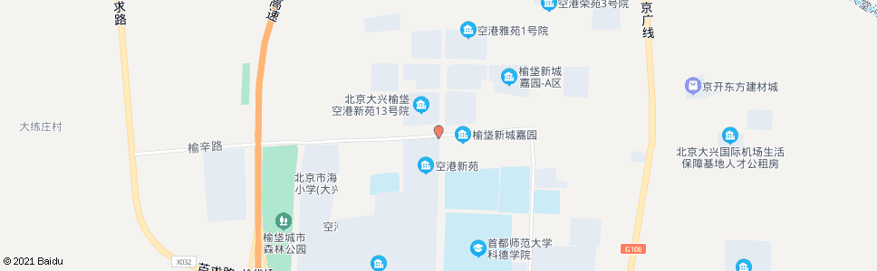 北京榆平路_公交站地图_北京公交_妙搜公交查询2024