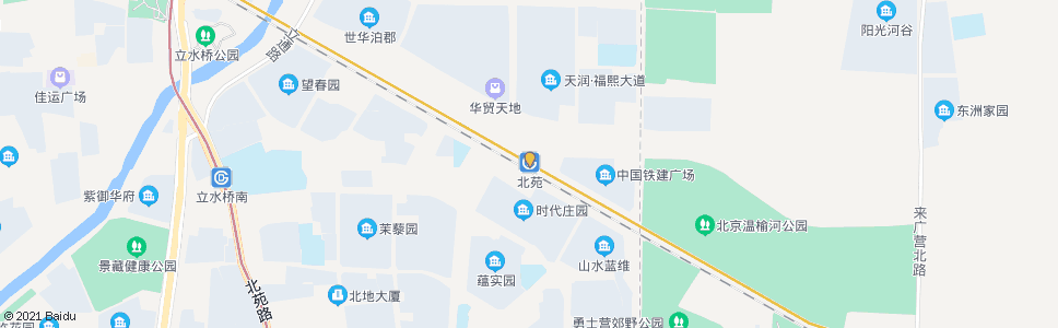 北京地铁北苑站_公交站地图_北京公交_妙搜公交查询2024
