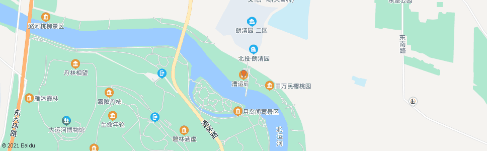 北京漕运码头_公交站地图_北京公交_妙搜公交查询2025