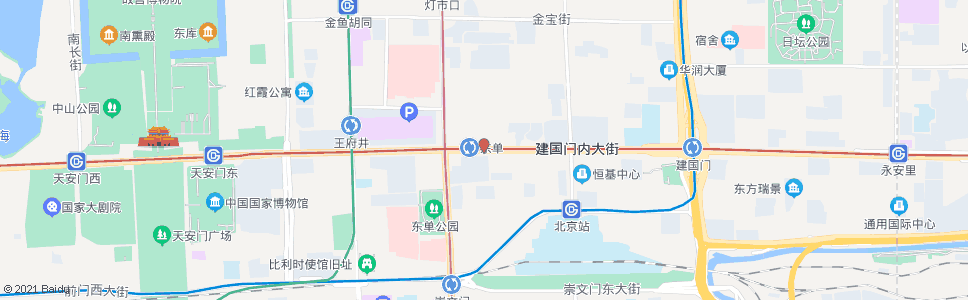 北京东单路口东_公交站地图_北京公交_妙搜公交查询2024