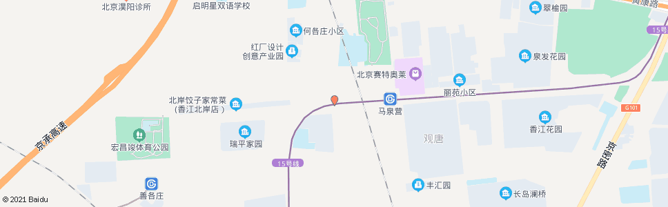 北京香江北路东口_公交站地图_北京公交_妙搜公交查询2024