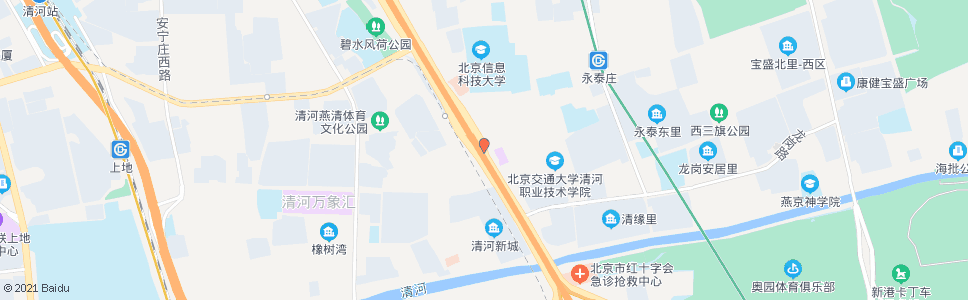 北京清河(北)_公交站地图_北京公交_妙搜公交查询2024