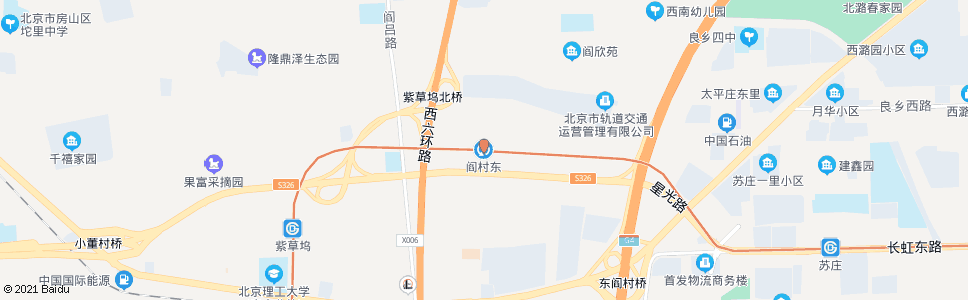 北京东阎村新村_公交站地图_北京公交_妙搜公交查询2024