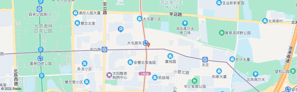 北京地铁大屯路东站_公交站地图_北京公交_妙搜公交查询2024