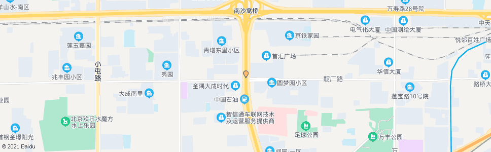 北京郑常庄(北行)_公交站地图_北京公交_妙搜公交查询2024