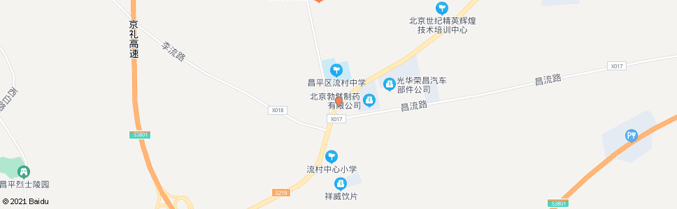 北京流村_公交站地图_北京公交_妙搜公交查询2024