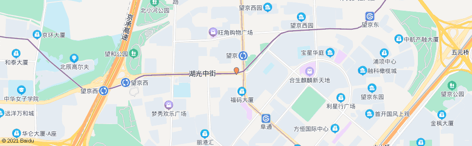 北京湖光中街东口_公交站地图_北京公交_妙搜公交查询2024