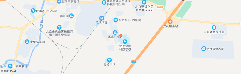 北京琉璃河水泥厂家属区_公交站地图_北京公交_妙搜公交查询2024