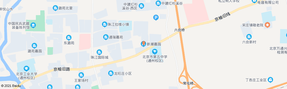 北京新潮家园_公交站地图_北京公交_妙搜公交查询2024