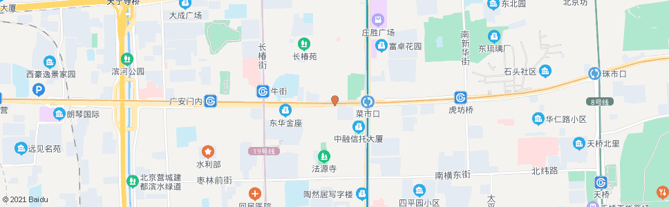 北京菜市口西_公交站地图_北京公交_妙搜公交查询2024