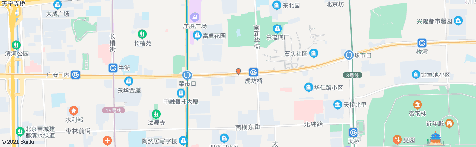 北京虎坊桥路口西_公交站地图_北京公交_妙搜公交查询2024