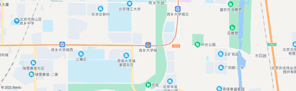 北京地铁良乡大学城站_公交站地图_北京公交_妙搜公交查询2024