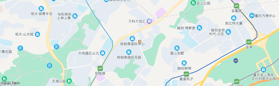 重庆棕榈泉_公交站地图_重庆公交_妙搜公交查询2024