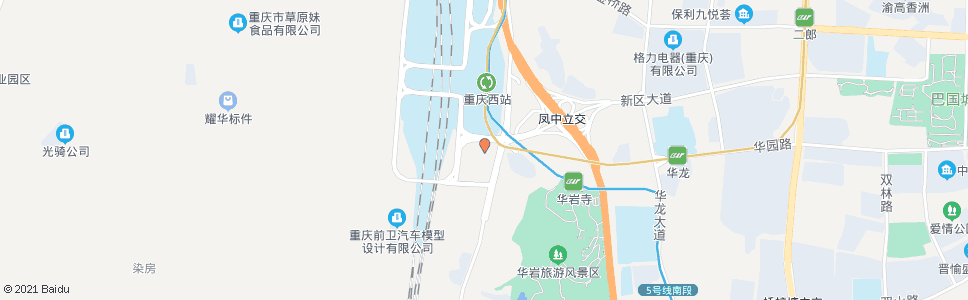 重庆华岩(路口)_公交站地图_重庆公交_妙搜公交查询2024