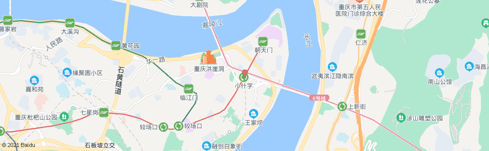 重庆小什字_公交站地图_重庆公交_妙搜公交查询2024
