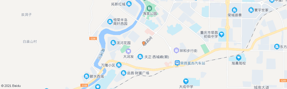 重庆后西三街_公交站地图_重庆公交_妙搜公交查询2024