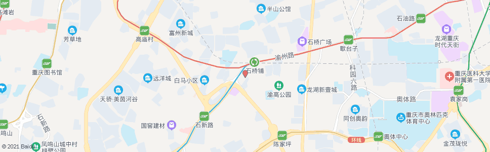 重庆石桥铺(泰兴)_公交站地图_重庆公交_妙搜公交查询2024