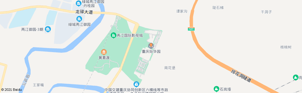 重庆际华园_公交站地图_重庆公交_妙搜公交查询2024