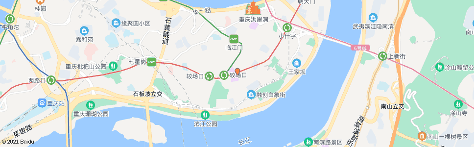 重庆磁器街_公交站地图_重庆公交_妙搜公交查询2024