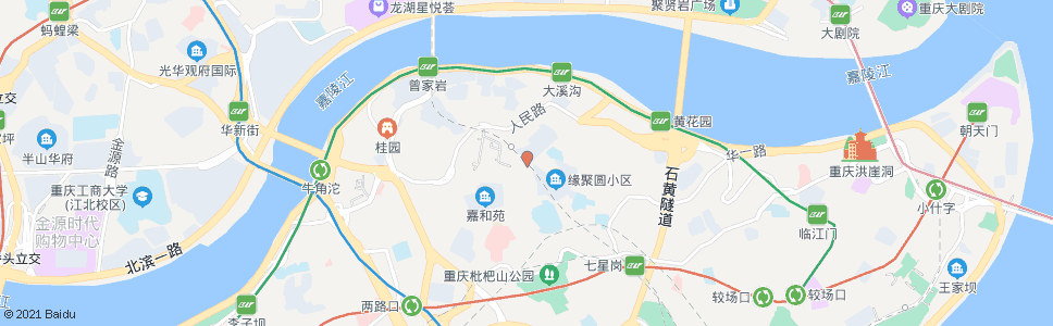 重庆人和街_公交站地图_重庆公交_妙搜公交查询2024