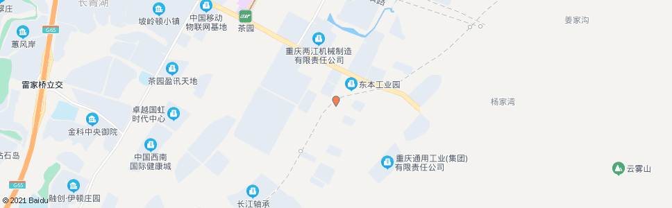 重庆东本公司_公交站地图_重庆公交_妙搜公交查询2024