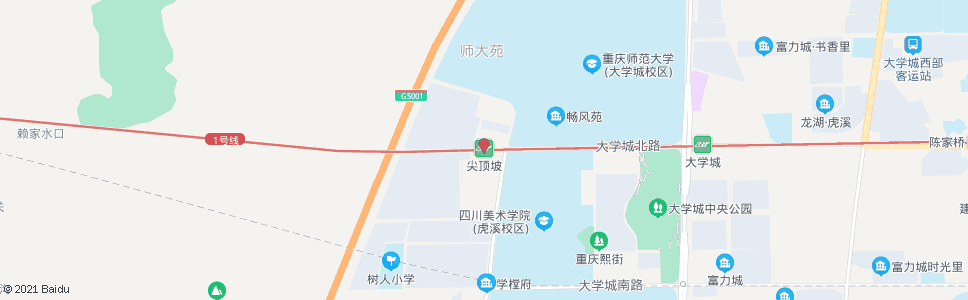 重庆尖顶坡站_公交站地图_重庆公交_妙搜公交查询2024